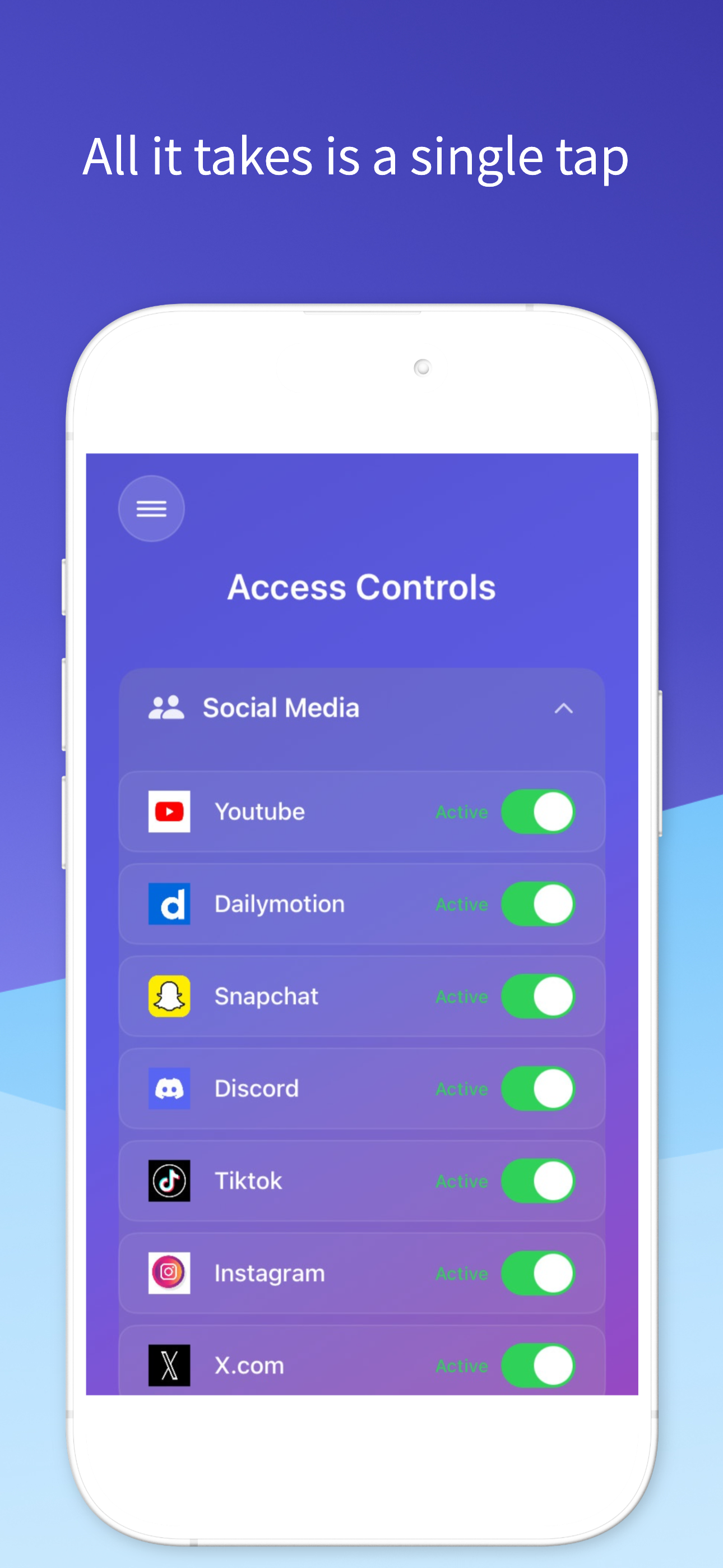 App Blocking Interface